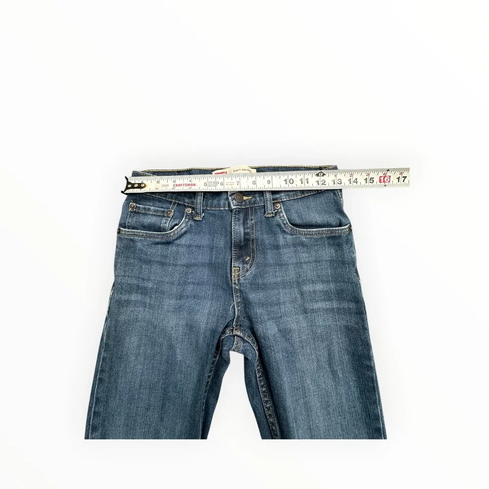 Levi's Jeans Boys 14 Reg Blue 510 Skinny‎ W27 L29 Medium Wash Denim Stretch